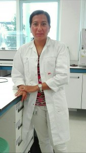 La dott.ssa Tzompa-Sosa in un laboratorio di Wageningen.